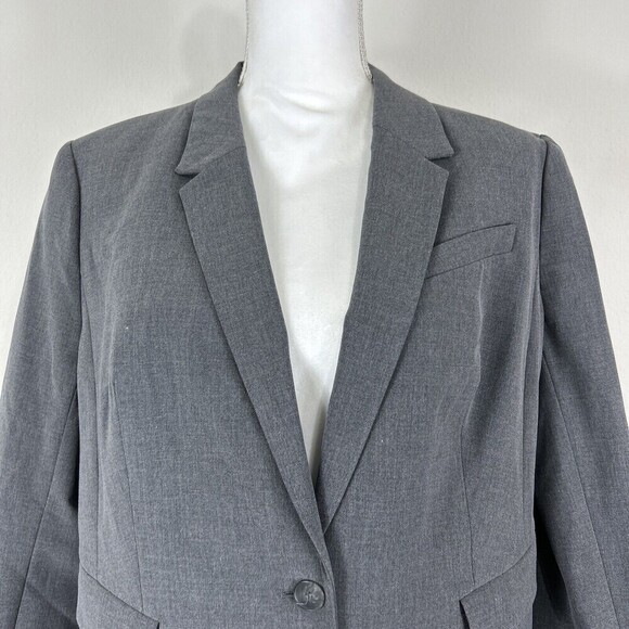 The Limited Black Collection Dark Gray Collared Blazer/Jacket Size 14 - Picture 10 of 12